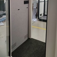 Cabine insonorisée mobile moderne pour intérieur avec conception modulaire pour entrepôt, vidéoconférence, diffusion en direct et étude
