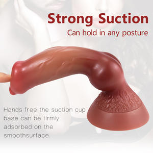 Kikuchi Dildo en silicone liquide double couche en forme de pénis de chien, doux, étanche, jouet sexuel pour adultes en TPE, accessoires pratiques - Product Image 3