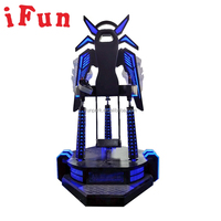Ifun Park Mech guerrier Vr ailes de vol Simulation 9D VR mouvement ailes noires volant VR jeu Machine simulateur de tir cinéma 9d