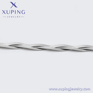 T000945916 XUPING ювелирные изделия, плоская цепочка со змеиным крестом, простое ретро-индивидуальность, модное сшитое ожерелье с холодным ветром - Product Image 3