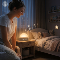 Machine à son de qualité supérieure, lumière de réveil de précision avec une élégante lampe d'ambiance à lueur douce, fonction snooze fiable, accessoire pour la maison