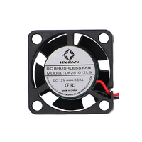 Mini ventilateur axial DC sans balais 25x25x10mm pour équipement médical, terminal intelligent, fourniture d'usine OEM
