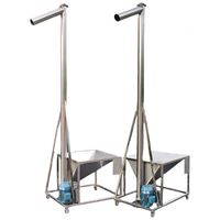Convoyeur à spirale vertical automatique en acier inoxydable DAWNTECH pour poudres, aliments, granulés, condiments, farine, capacité de 0,5 m/h