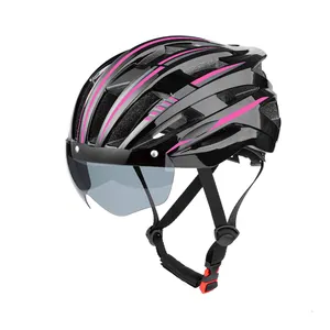 Trendy High-quality Lens Helmet Aerodynamic Helmet Adult Bike Helmet for Commuting