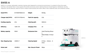 <span class=keywords><strong>Robot</strong></span> de nettoyage autonome sans eau avec navigation laser, aspiration et lavage pour usage en centre commercial, usine, entrepôt - Product Image 2