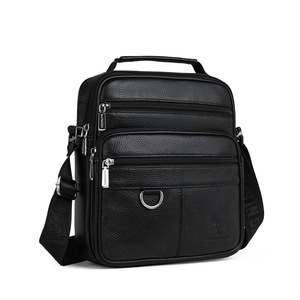 New Fashionable Genuine Leather Crossbody <b>Bag</b> Lightweight Waterproof Business Chest <b>Bag</b> for Daily Casual Travel - Product Image 2