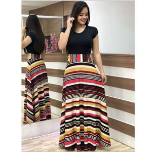 Женские свободные элегантные длинные платья с юбкой и цветочным принтом, большие размеры - Product Image 4