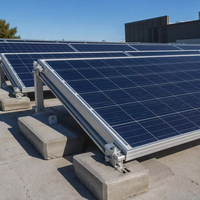 Système solaire photovoltaïque à structure de support en aluminium anodisé pour fondations en béton, résidentiel et commercial, marque Zhongxin