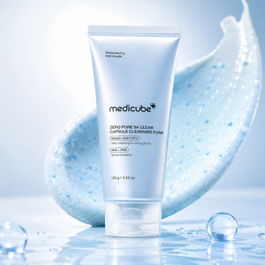 Limpiador Facial Suave en Cápsulas Azules Medicube Zero Pore Clear, con AHA, BHA y PHA, para Limpieza Diaria, Personalizable al por Mayor, Cosmética Coreana - Product Image 1