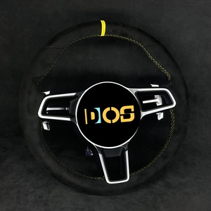 Volante de Fibra de Carbono y Alcántara para <span class=keywords><strong>Porsche</strong></span> 718 <span class=keywords><strong>GTS</strong></span> 911 <span class=keywords><strong>918</strong></span> Spyder CARRERA GT Cayenne GT2RS MACAN Panamera Taycan - Product Image 5