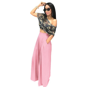<span class=keywords><strong>Pantaloni</strong></span> <span class=keywords><strong>lunghi</strong></span> <span class=keywords><strong>Palazzo</strong></span> elasticizzati da donna Plus size <span class=keywords><strong>pantaloni</strong></span> <span class=keywords><strong>lunghi</strong></span> <span class=keywords><strong>a</strong></span> vita alta larghi elasticizzati e Slim Fit Casual con tasca - Product Image 4