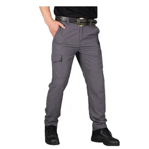 Men's Quickly Dry Elastic Outdoor Tactical Pants Trousers Sport Fans Combat Pant Hiking Hunting Cargo Pant