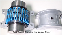 Accouplement flexible Bibby Grid/Serpentine Spring avec élément élastique métallique en acier, personnalisable OEM, couple de 300 Nm, 3000 tr/min