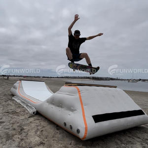 Planche à roulettes commerciale demi-tuyau rampe Airbag rampe d'atterrissage équipement d'entraînement de patin pour entraîneur de planche à roulettes - Product Image 5