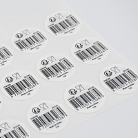 Étiquettes personnalisées avec code QR, papier adhésif double couche amovible, impression recto-verso, finition brillante/mate, étiquettes d'emballage
