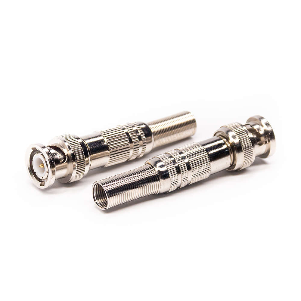 75 Ohm 75Ohm Etero BNC Maschio Coassiale RF Connettore Coassiale Pulg con RG6 RG59 Fili per la Vite del Cavo CCTV Accessori macchina fotografica Video