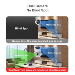 Nueva Cámara de Seguridad Wifi Inteligente para el Hogar con Doble Lente de 4MP HD, para Monitoreo de Bebés, Cámara de Red Interior con Doble Lente - Product Image 5