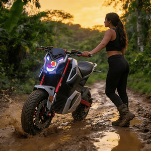 Motocicleta Eléctrica Todoterreno de 2000W/3000W, 72V, 80Km/h, Alta Velocidad, Potente Moto Deportiva Eléctrica - Product Image 6