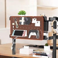Organisateur de bureau multifonctionnel CHICON à double niveau, type sur pied, détachable, flexible, en acier au carbone, montage sur table, bureau, jeu