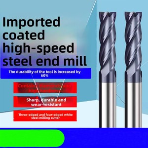 Fully Grind <strong>Cutting</strong> Edge Cobalt Roughing <strong>End</strong> <strong>Mill</strong> Hss <strong>End</strong> <strong>Mill</strong> Cutter Black Coated For Side And Face Milling - Product Image 2