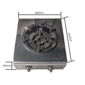 Réchaud à gaz de table en acier inoxydable épais de haute qualité avec brûleur Singer, protection anti-extinction de flamme, classe d'efficacité énergétique - Product Image 4