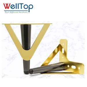 WELLTOP Nuovi Arrivi: Gambe per Divano in Metallo, Design <span class=keywords><strong>Industriale</strong></span> Moderno, Accessori Decorativi per Mobili, per Divani, Tavoli, Ospedali, Esterni - Product Image 4