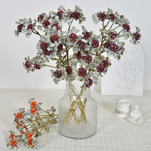 Flower Delight Flores Artificiales de Otoño de Goma Suave Hechas a Mano para Decoración de Bodas y Accesorios de Fotografía - Product Image 4
