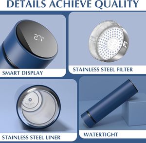 Temperature Display <b>Thermos</b> Stainless Steel Intelligent Water <b>Bottle</b> 500ml Smart Digital <b>Thermos</b> - Product Image 4