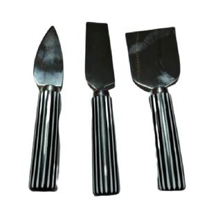 Juego de cubiertos de 3 piezas de diseño de lujo 2022, mango de resina, tenedores de queso de acero inoxidable, herramientas para queso específicas - Product Image 6