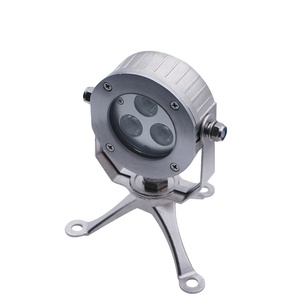 Projecteur <span class=keywords><strong>LED</strong></span> RGB sous-marin LanVol 6W en acier inoxydable, étanche IP68, diamètre 90 mm, hauteur 161 mm, lumière spot/diffuse <span class=keywords><strong>pour</strong></span> fontaine - Product Image 1
