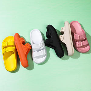 Cómodas Chanclas de <span class=keywords><strong>plataforma</strong></span> suave, zapatillas para el hogar y la playa, toboganes en la nube para mujeres y hombres, Material de plantilla EVA - Product Image 4