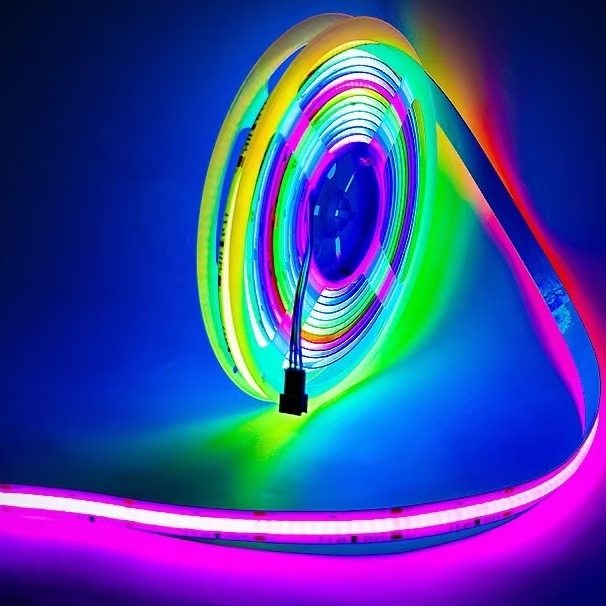 New Project Installation Dream Color Led Strip Light IP20 Addressable RGB RGBW RGBIC COB LED Strip Light