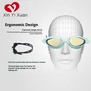 Nouvelles lunettes <span class=keywords><strong>de</strong></span> natation <span class=keywords><strong>de</strong></span> course haute définition pour enfants, étanches, protection UV, anti-buée, équipement en silicone - Product Image 4