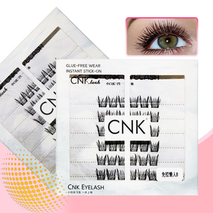 Aoshiman – Faux cils PBT <span class=keywords><strong>sans</strong></span> colle, <span class=keywords><strong>sans</strong></span> colleurs, avec bande en <span class=keywords><strong>coton</strong></span> <span class=keywords><strong>plastique</strong></span>, lot de 6, pour des yeux plus grands et un regard éclatant et attrayant - Product Image 6