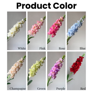 Flores Artificiales de Alta Calidad, Color Blanco, Morado y Azul, Tallo Único de 85 cm, Jacinto Violeta para Decoración de Fondo de Bodas - Product Image 3