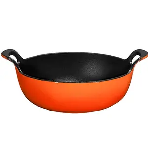 Hete Verkopende Producten Email Gietijzeren Braadpan Soep Pot Gietijzer Non-Stick Balti Schotel Voor Thuis Keuken