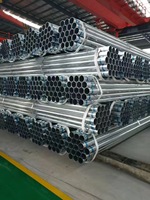 Tubería de Acero Galvanizado por Inmersión en Caliente Dn50/Tubo Galvanizado Estándar ASTM Sin Aleaciones para Estructura de Invernadero