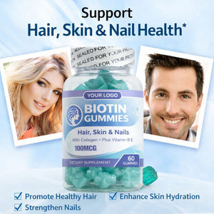 Integratori Alimentari OEM/ODM per la Crescita dei Capelli con Super Biotina+Vitamina C B7, Caramelle Gommose alla Biotina, Collagene e Cheratina - Product Image 2