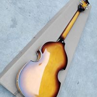 Basse à 4 cordes Sunburst haut de gamme, style Hofner, excellent rapport qualité-prix, sensation et son superbes