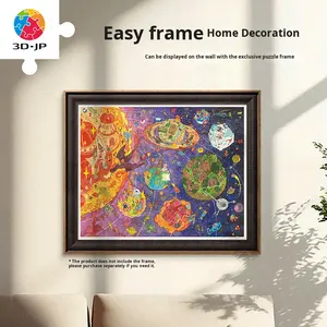 Puzzle 3D-JP da 2000 Pezzi in Plastica a Forma di Aereo per Bambini, Giocattolo Fai-da-Te Antistress, Otto Pianeti H3960 - Product Image 5