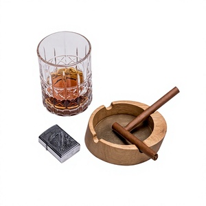 Cenicero Cuadrado de Madera para Escritorio, Diseño Minimalista, Acabado en Madera Natural, para Uso Doméstico - Product Image 4