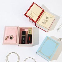 Boîte à bijoux en papier pour cadeaux, boîte à bagues, boucles d'oreilles, pendentifs, colliers, emballage de livres, fabrication en gros DOC