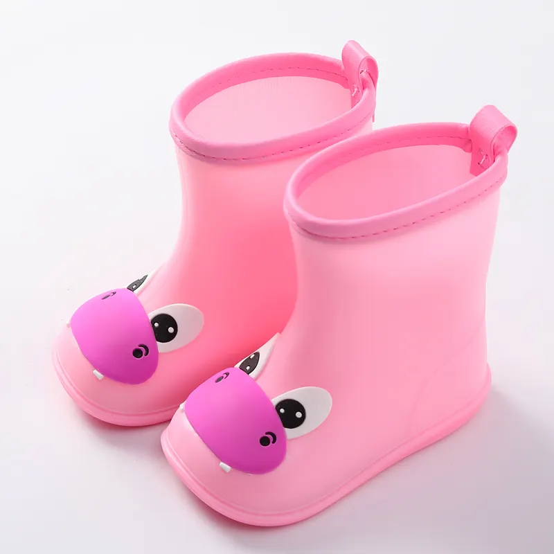 Bán buôn bé gumboots không thấm nước Toddler cô gái và cậu bé mưa giày mềm trẻ em cao su khởi động