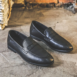 Zapatos Brogue de Hombre con Cordones, de Cuero Genuino, Estilo Británico, Suela Gruesa, Impermeables, con Soporte de Arco, Transpirables, Ligeros, que Aumentan la Estatura - Product Image 2