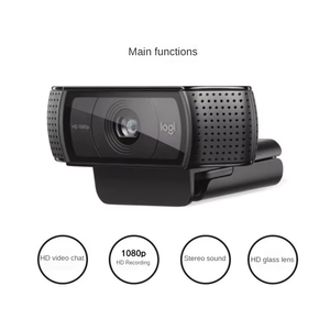 Logitech C920pro USB Laptop <b>Camera</b> 1080P Full HD Video Wide-Angle Background 720P CMOS Built-in <b>Mic</b> for Video Calls - Product Image 4