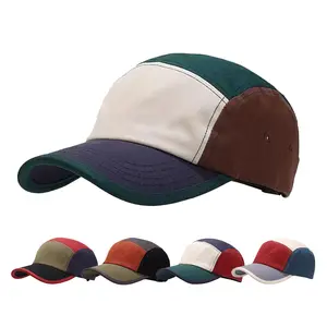 Cappello da alpinismo in Nylon ad asciugatura rapida traspirante a 5 pannelli berretto da corsa cappellini da campeggio non strutturati