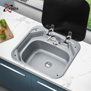 Lavelli da cucina per esterni Topcounter rimorchi da viaggio lavelli in <span class=keywords><strong>acciaio</strong></span> inossidabile lavelli ad acqua a vasca singola - Product Image 2