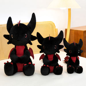 Nuovo Creativo Peluche Drago Volante Piccolo, Bambola Bianca e Nera, Cuscino Decorativo, Regalo, Giocattolo Animale Imbottito a Forma di Drago - Product Image 4