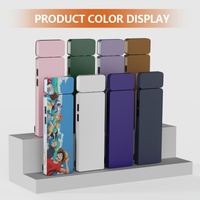Lampe de lecture LED pour livre, 3 couleurs/luminosité réglable, rechargeable, bleue/rose