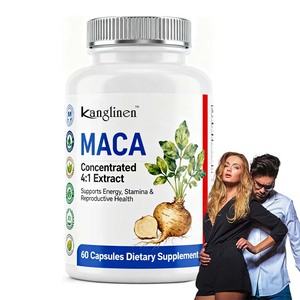 OEM integratori sanitari a base di erbe capsule di radice di Maca nera gli uomini integratori di energia Ginseng capsule di potenziamento maschile pillole - Product Image 1